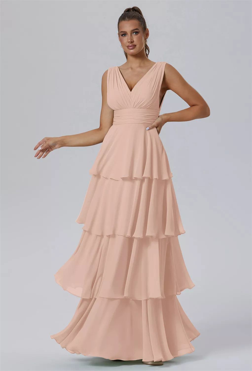Pearl Pink Bridesmaid Dresses | AW.Bridal