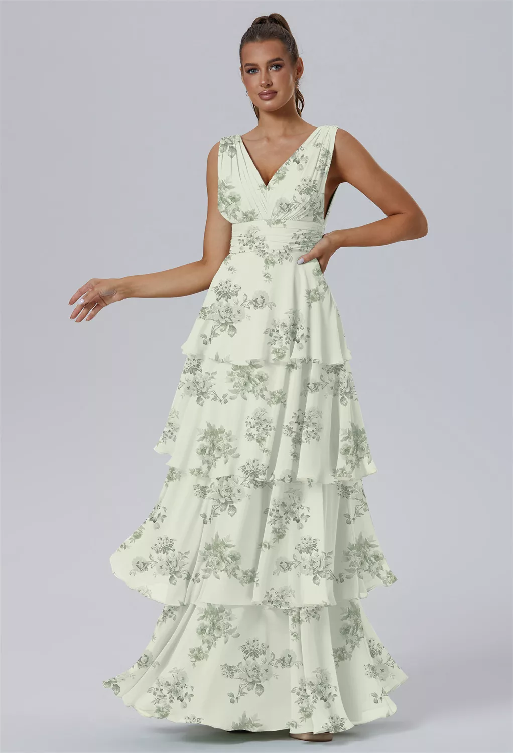 Pistachio Green Penoy Dresses | AW.Bridal