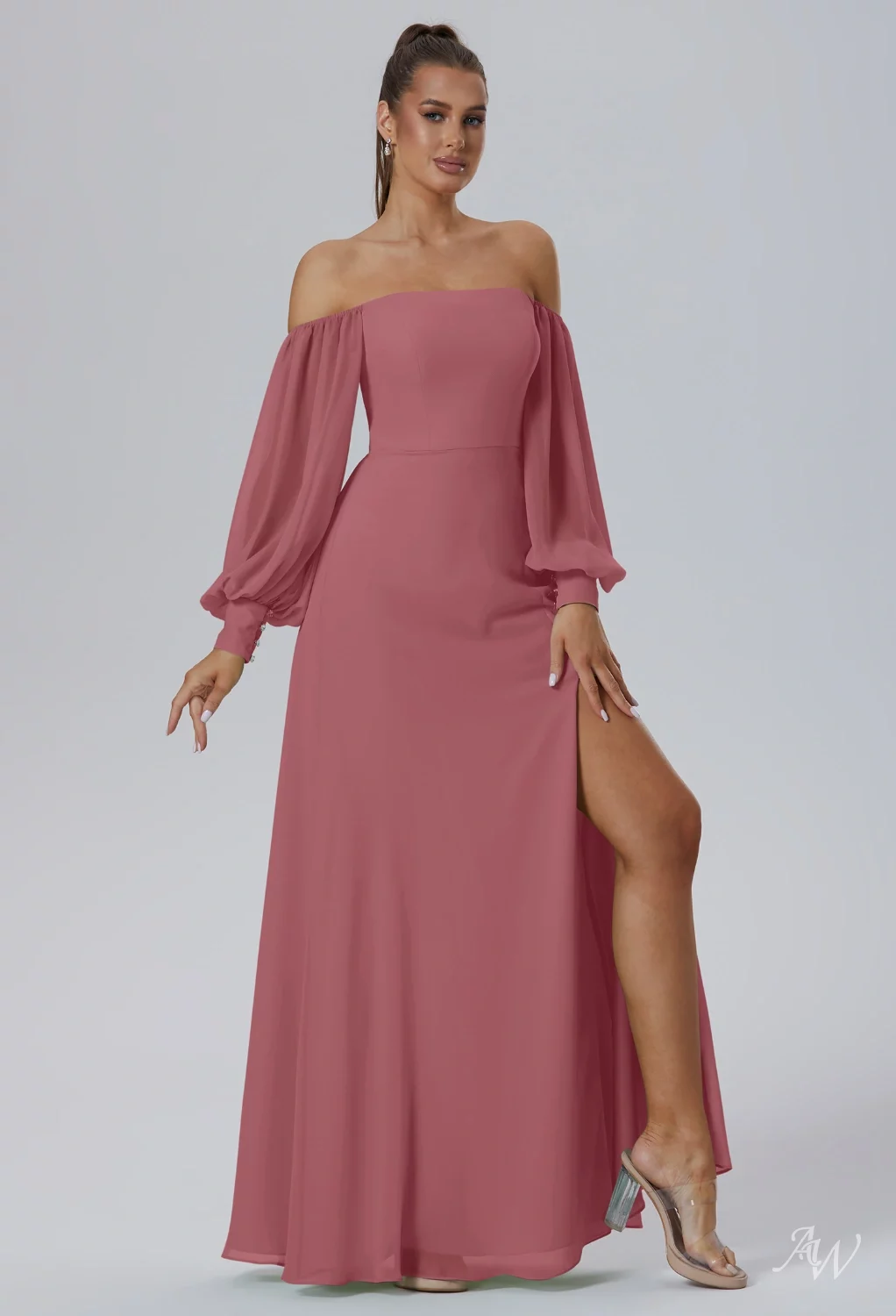 desert rose bridesmaid dresses AW Demeter neckline and elegant cap fabric:satin 1. State Mini Dresses size:XL / 10-12