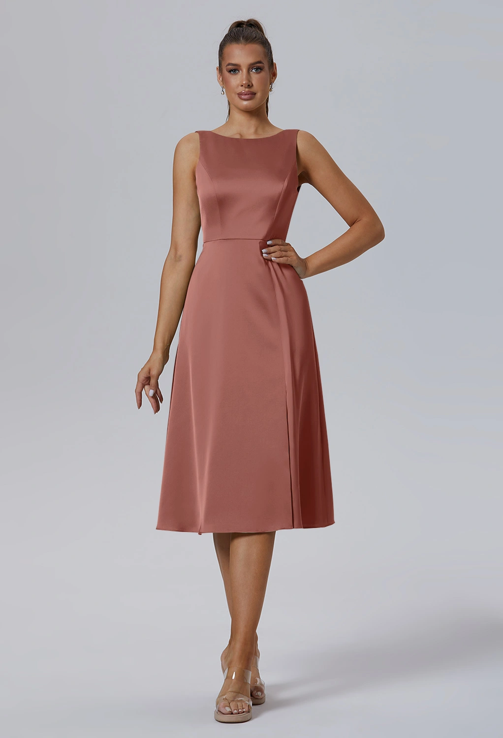 Desert Rose Cocktail Wedding Guest Dresses | AW.Bridal