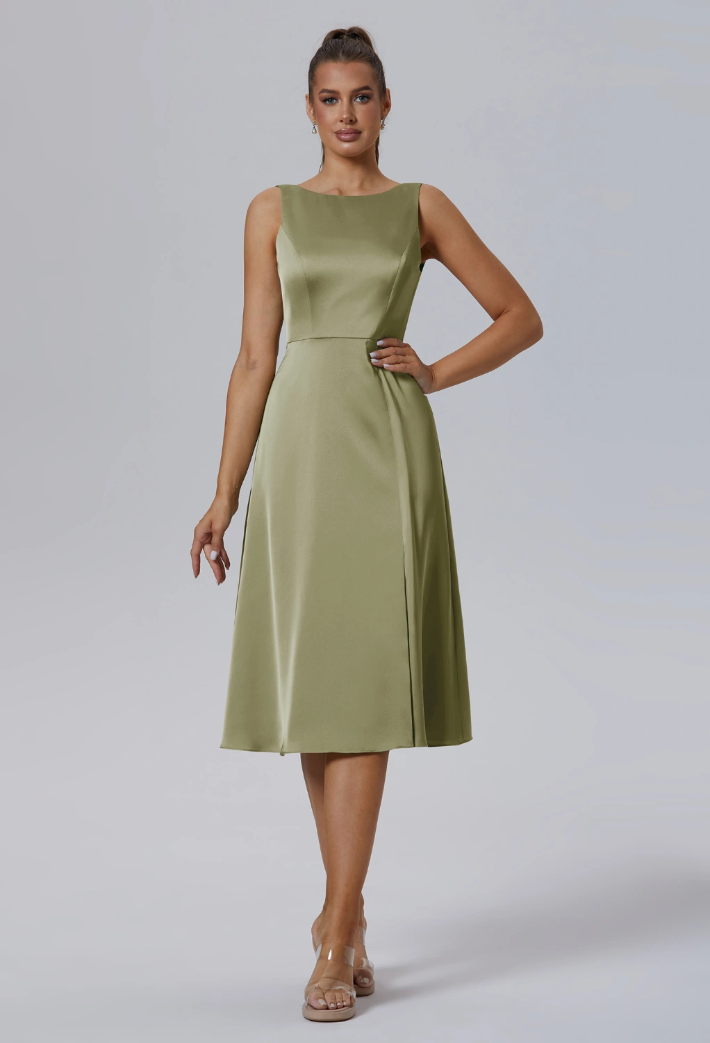 Tea Length Cocktail Wedding Guest Dresses | AW.Bridal