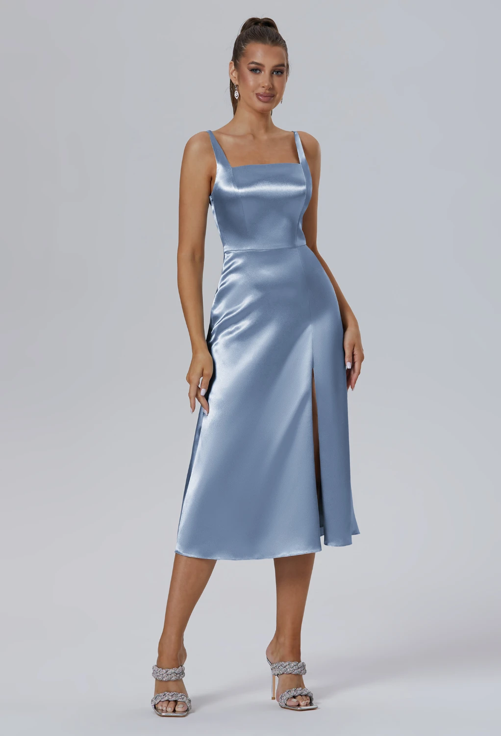 Dusty Blue Short Bridesmaid Dresses Page 2 | AW.Bridal