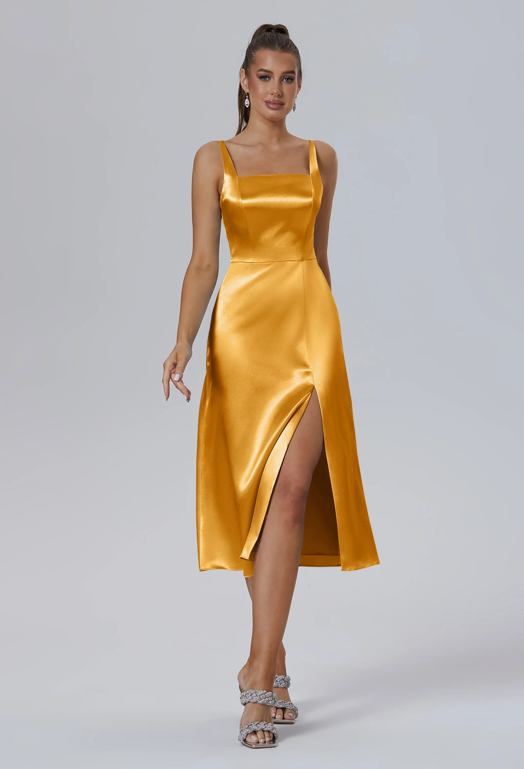 yellow taffeta bridesmaid dresses Off-the-Shoulder Chiffon A-Line Long Bridesmaid Dress in Pastel Yellow, Pastel Yellow / 30 main image 0