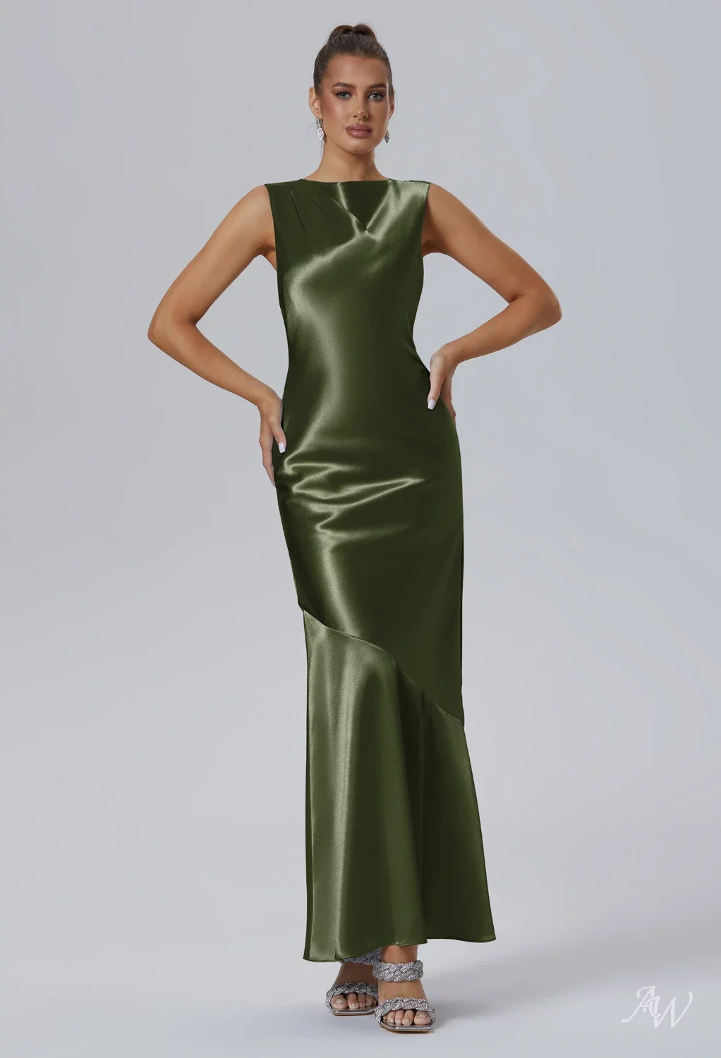 formal elegant dresses for wedding guests Long Wedding-Guest Dress with Long Sleeves
