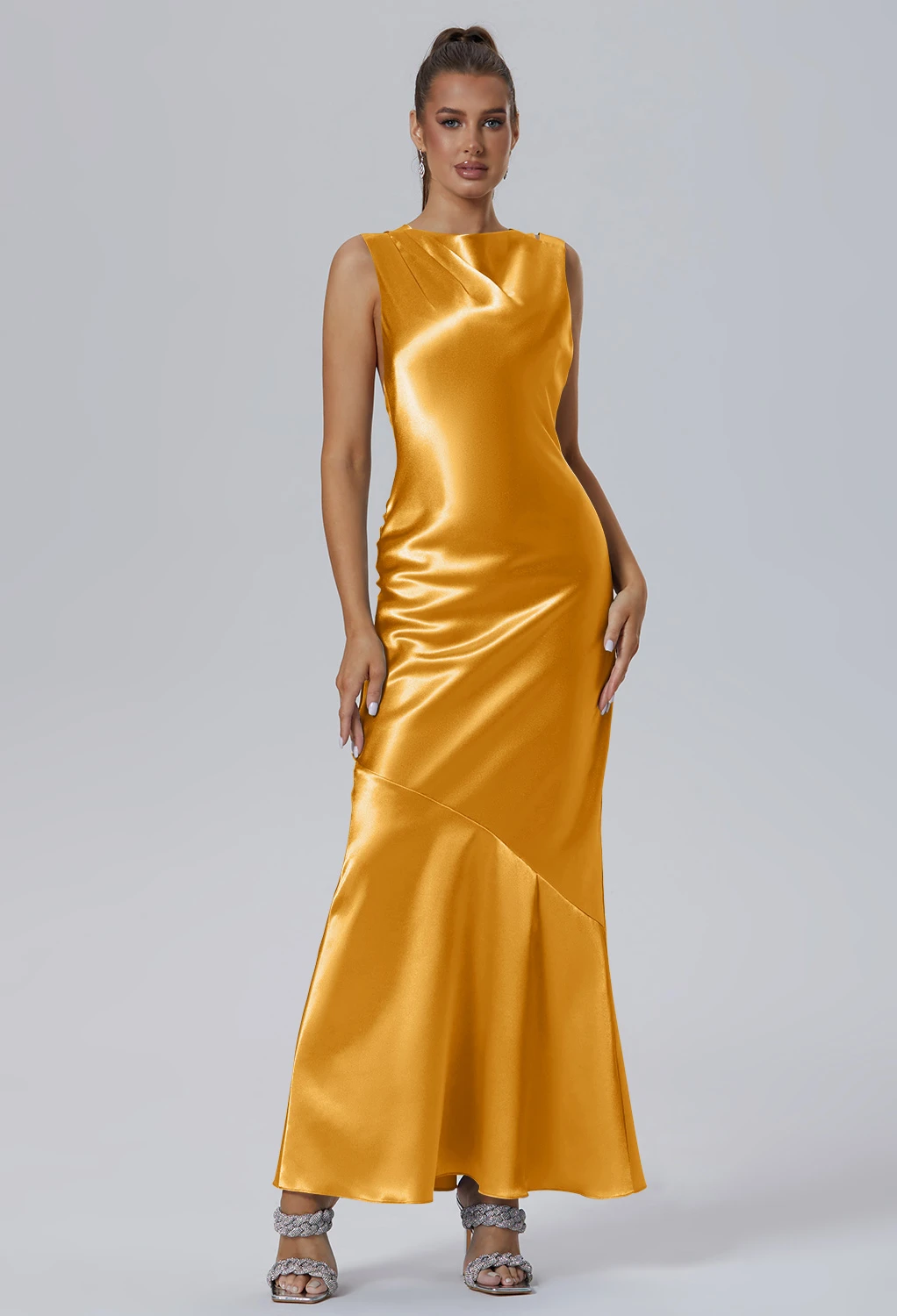 cocktail dress for women short May Queen MQ2040 Color:Blue Indigo Solid Warm Caramel 74 cm Sizes and 2026 Summer Women Maxi
