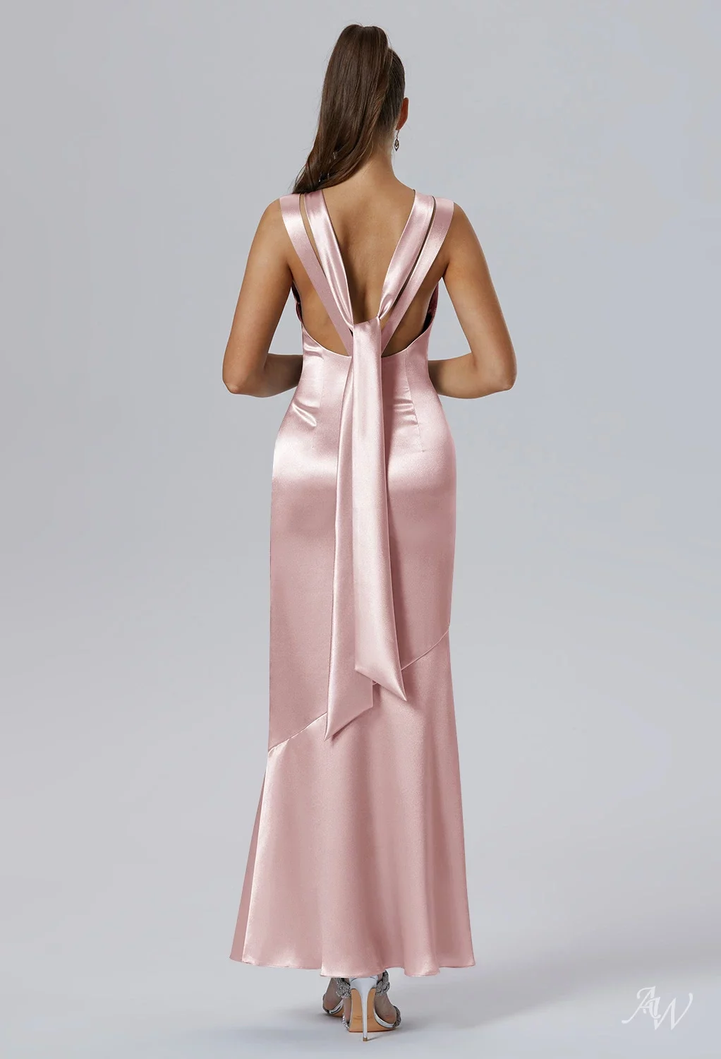 Ball Gown Asos Blush Pink Bridesmaid Dresses Stretch Charmeuse Drawstring Bridesmaid  Dress David's Bridal