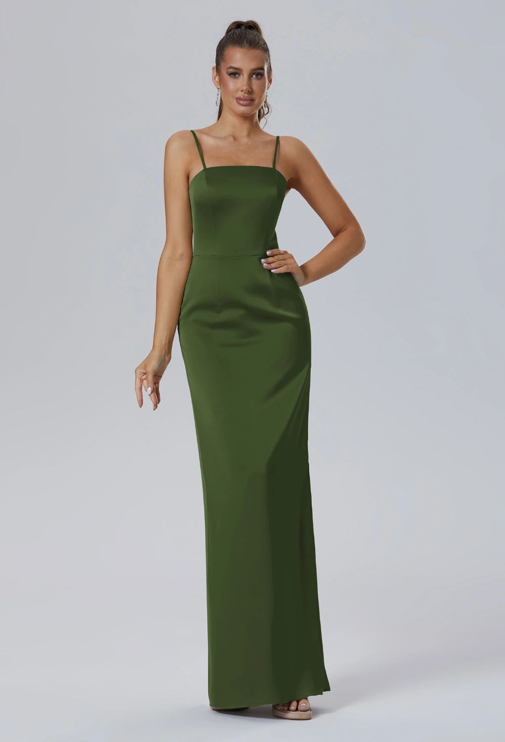 rust orange velvet bridesmaid dresses V Neck Sleeveless Winter Dresses,Wedding Guest – luladress Her back bodice has Size:40