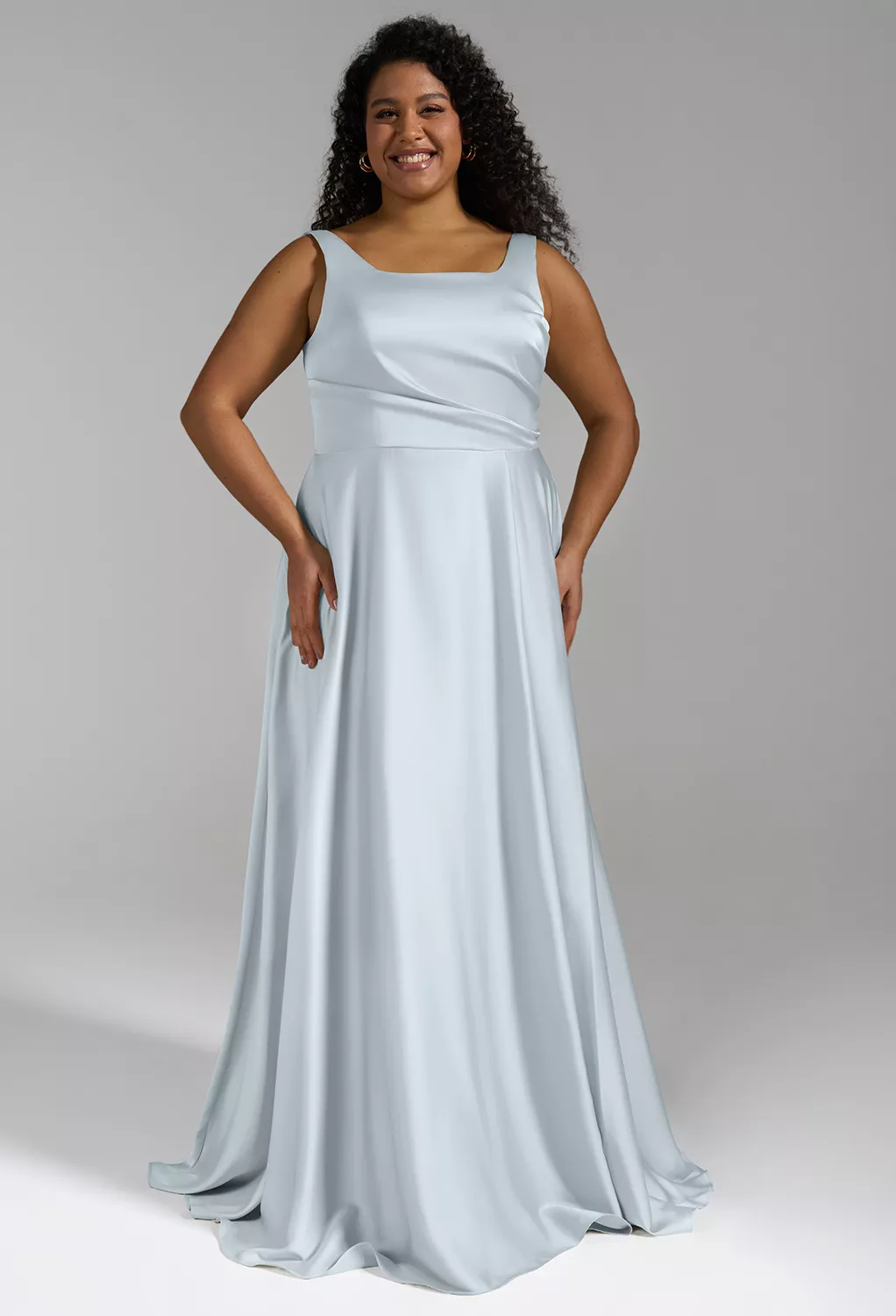 Baby Blue Plus Size Dresses | AW.Bridal