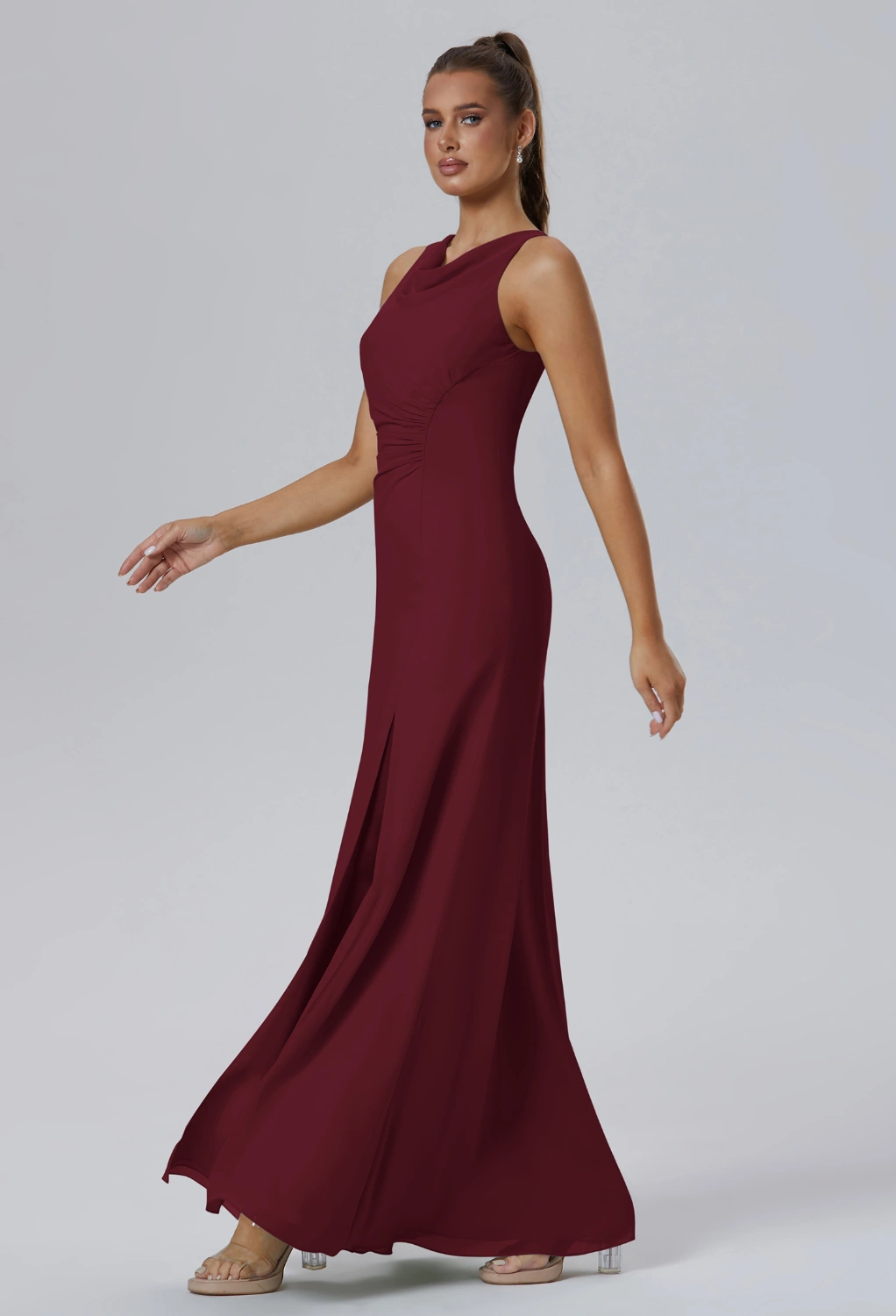 Burgundy Fall Wedding Guest Dresses | AW.Bridal