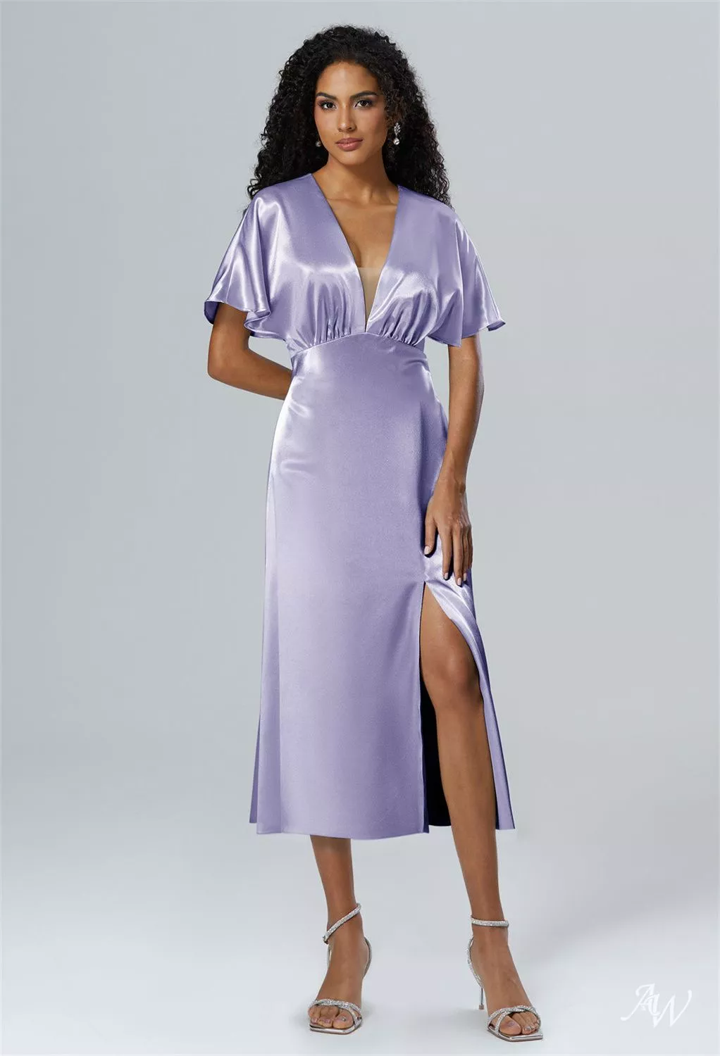 fitted lace wedding dress Purple Haze Mesh Dress