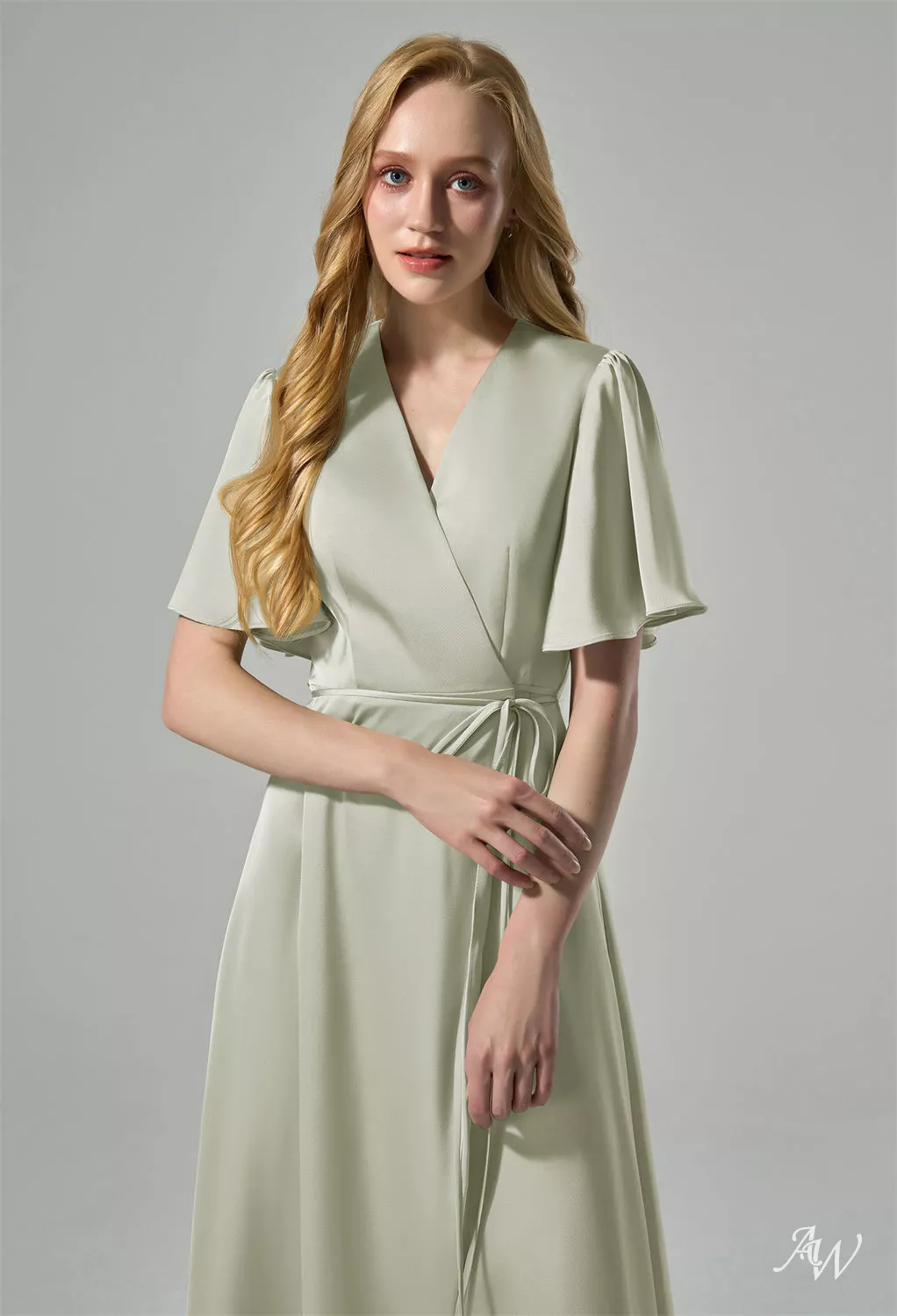bacon wrapped green bean bundles with italian dressing Alexa Cotton Midi Shirt Dress-Blue, Decorative Blossom main image 1