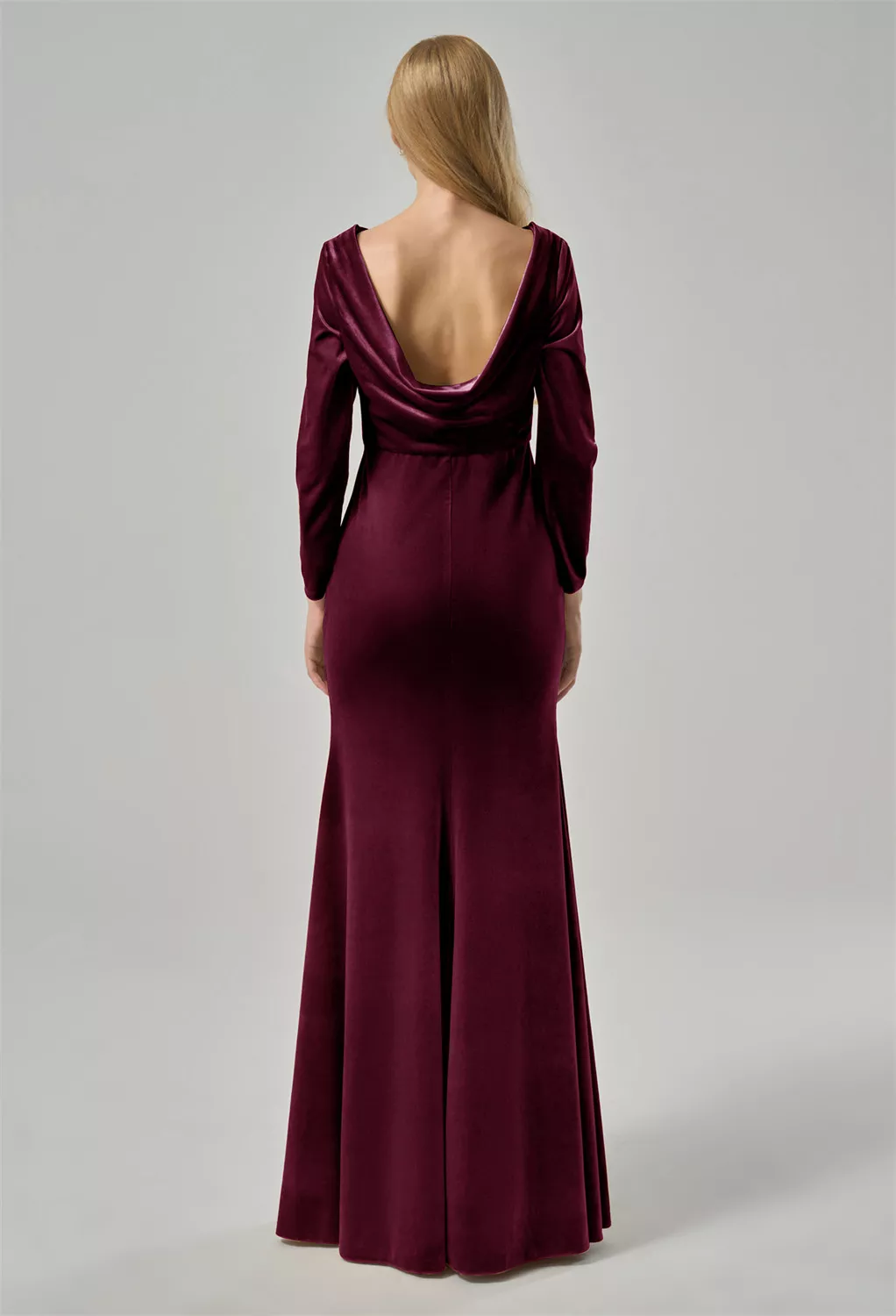 Burgundy, Velvet Bridesmaid Dresses | AW.Bridal
