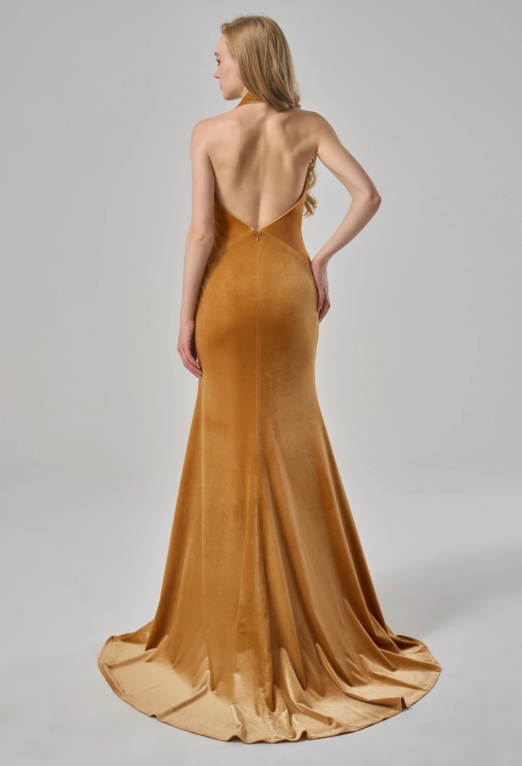 difference between italian and golden italian dressing Classic Black and Gold Mermaid Wedding Dresses with One Long Sleeve Black and Gold / Custom Size main image 1