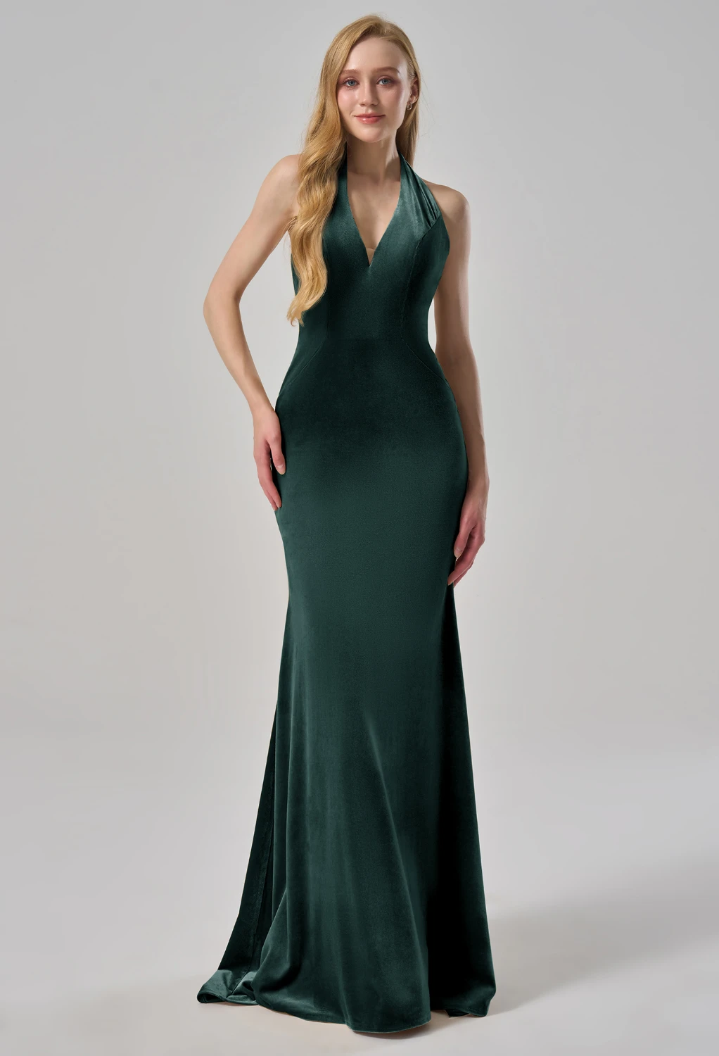 hunter green dress for wedding guest Sexy Dark Green Mermaid Off The Shoulder Wedding Guest Dress main image 0