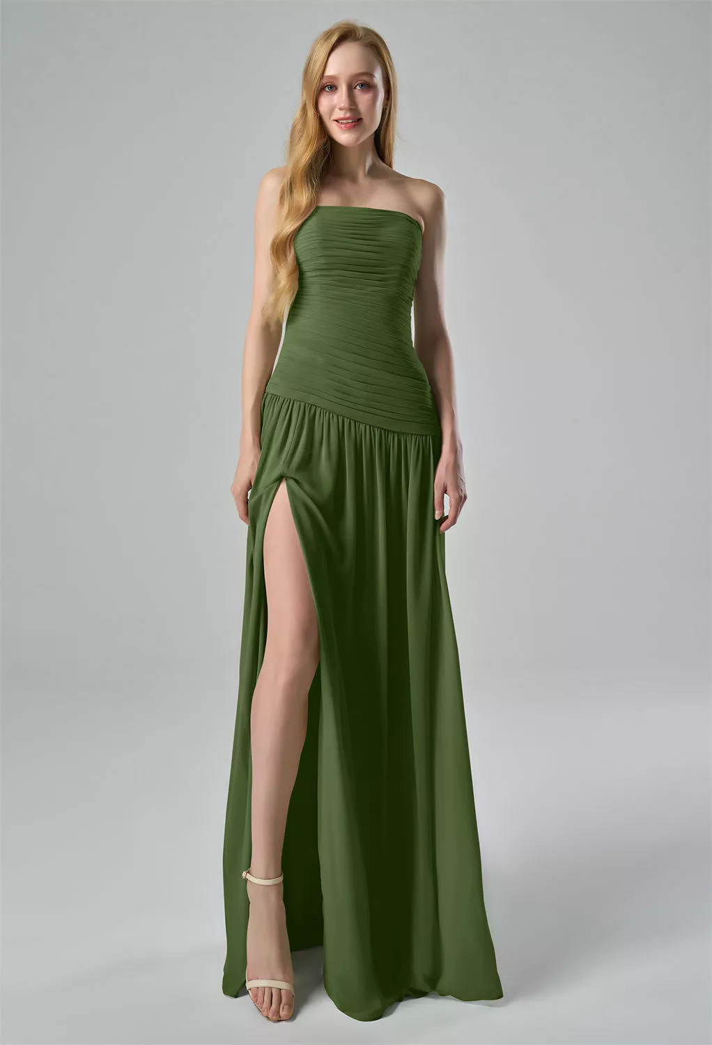 short dark green bridesmaid dresses Zapakasa Women Wedding Party Dress A-Line V Neck Dark Green Burnout Velvet Bridesmaid  Dress with Short Sleeve main image 0