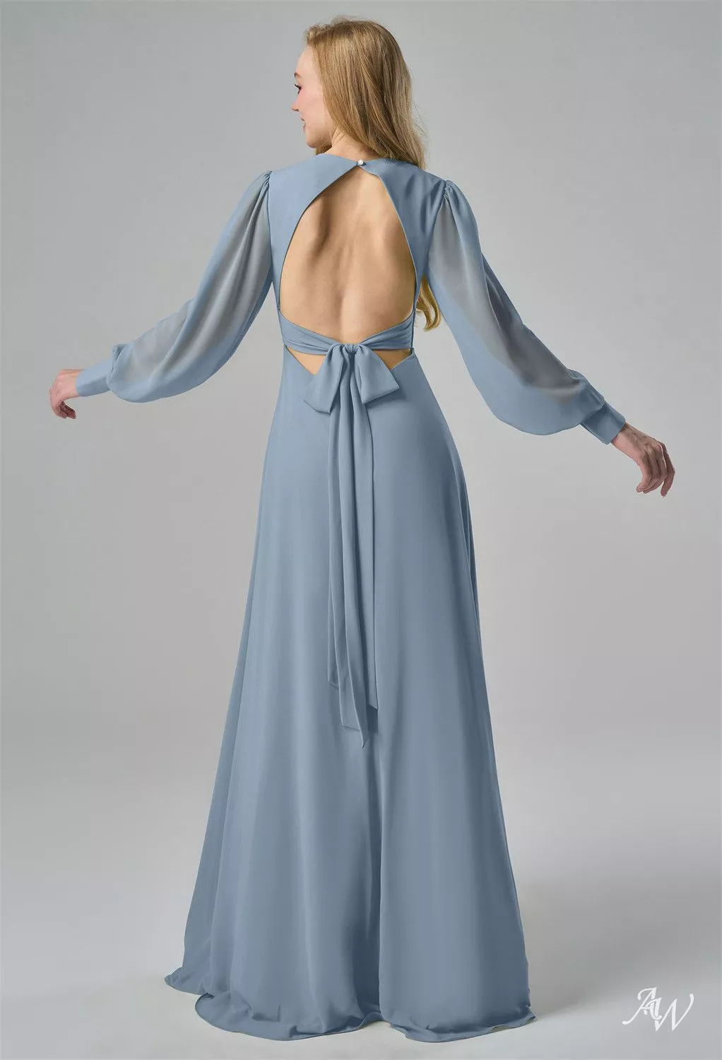 AW Aphrodite Light Dusty Blue Bridesmaid Dresses | AW.Bridal