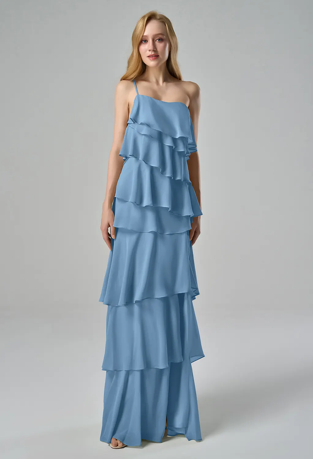 AW Miah Dusty Blue  Wedding Guest Dresses