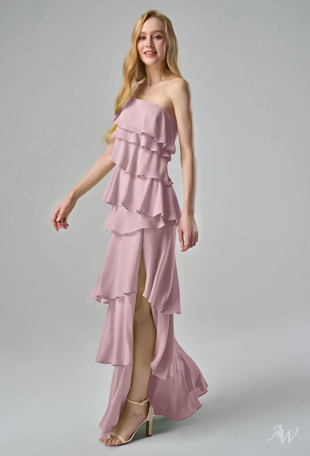 misty pink bridesmaid dress In Stock Misty M4 / Violet