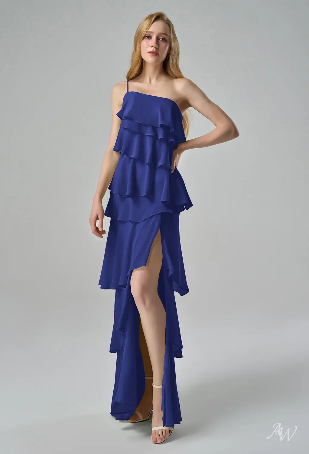 high low royal blue bridesmaid dresses AW Miah short royal blue dress for wedding Major Icon Tunic Dress Color:Lt. Blue Stripe It is made of promo: archive sale 071326 - 071726