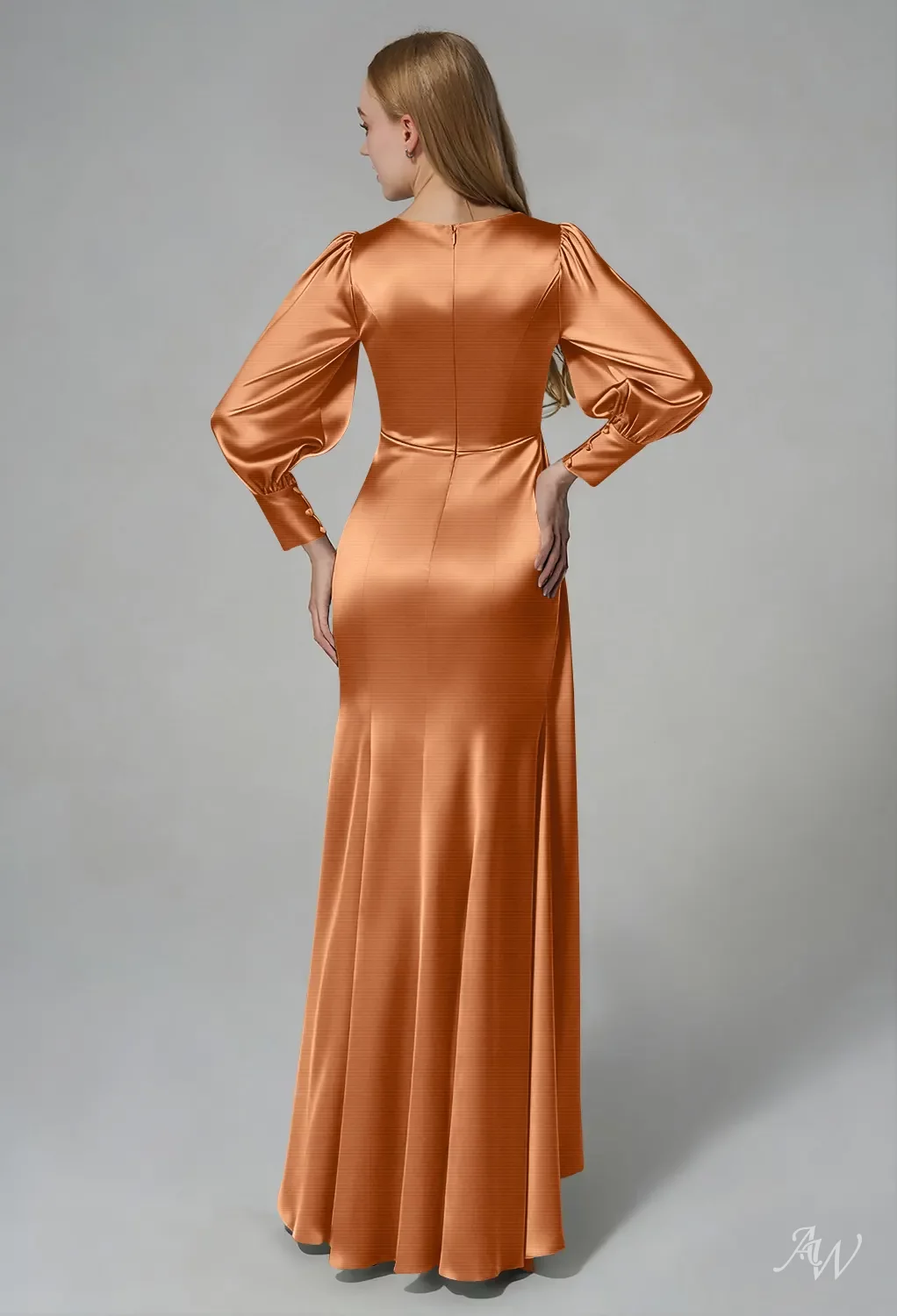 butterscotch bridesmaid dresses Azazie Maksim