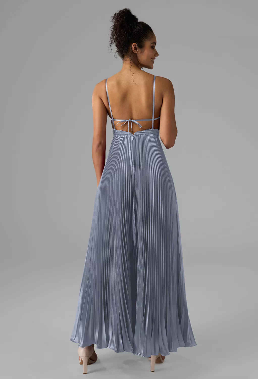 Dusty Blue Beach Wedding Guest Dresses | AW.Bridal