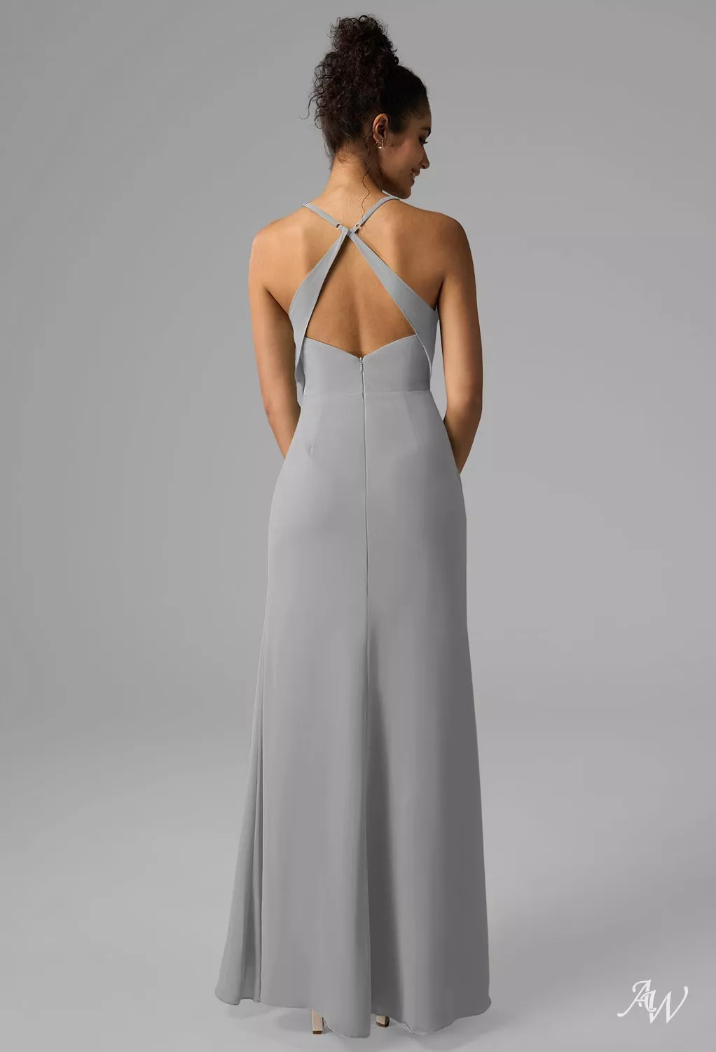 blue dress for baby girl Amsale Bridesmaid Dress Della GB240A Ruby main image 1