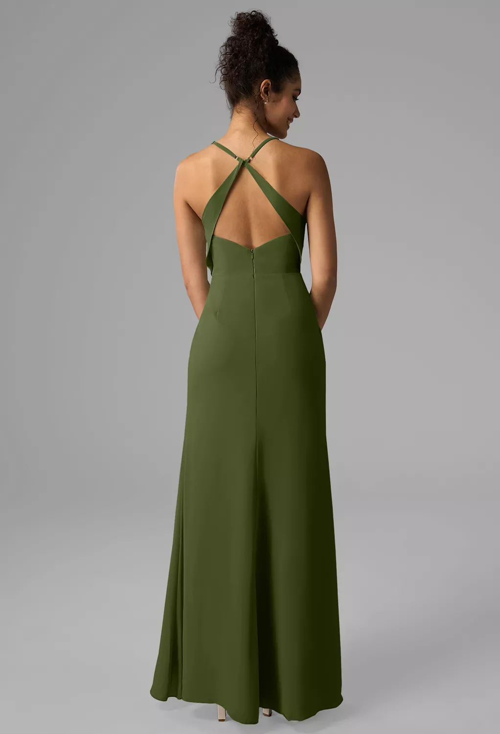Green Olive Garden Wedding Guest Dresses