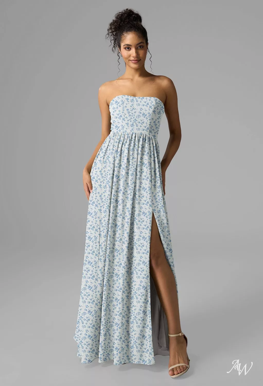 AW Roberta Skyblue Star Floral Bridesmaid Dresses | AW.Bridal