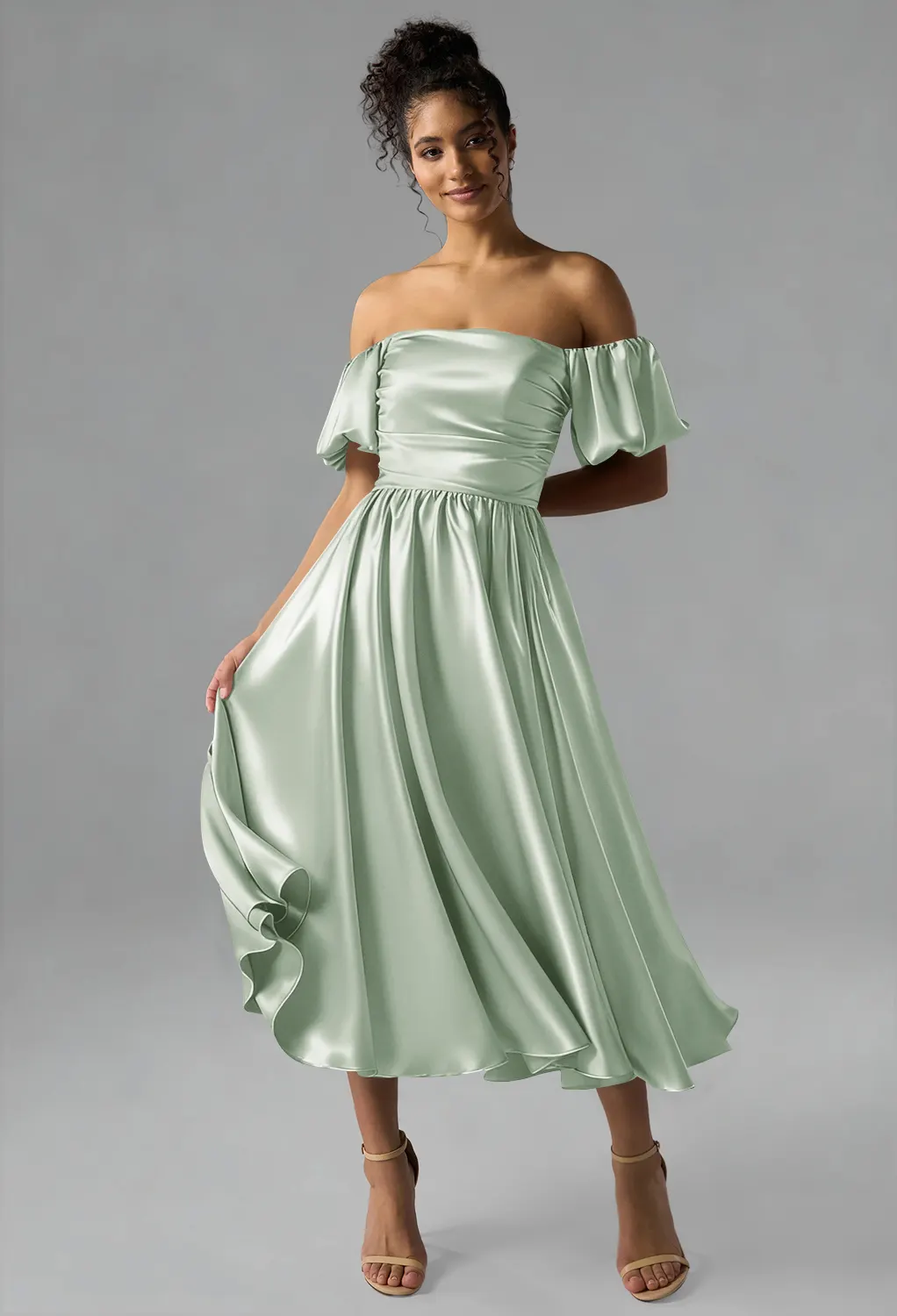 Crystal Satin Holiday Dresses