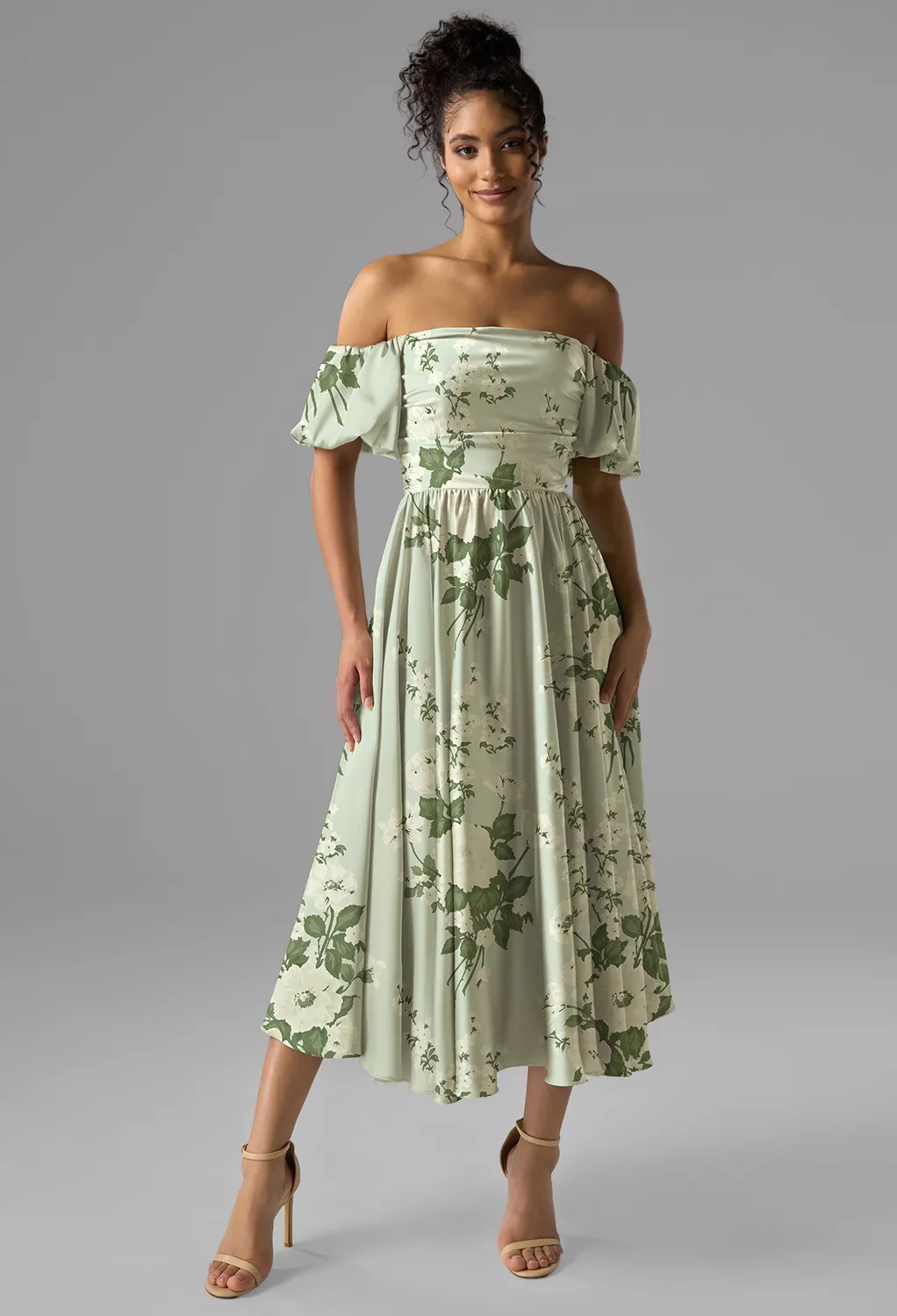 sachin and babi light blue dress Adrianna Papell Plus Mikado Halter A-Line Dress