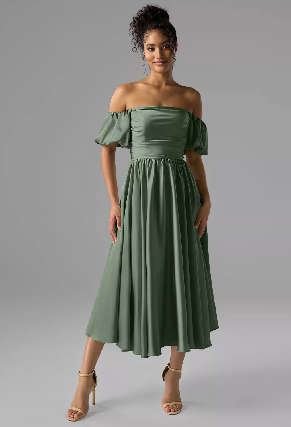oil green dress Abby Olive Green Halter Maxi Dress