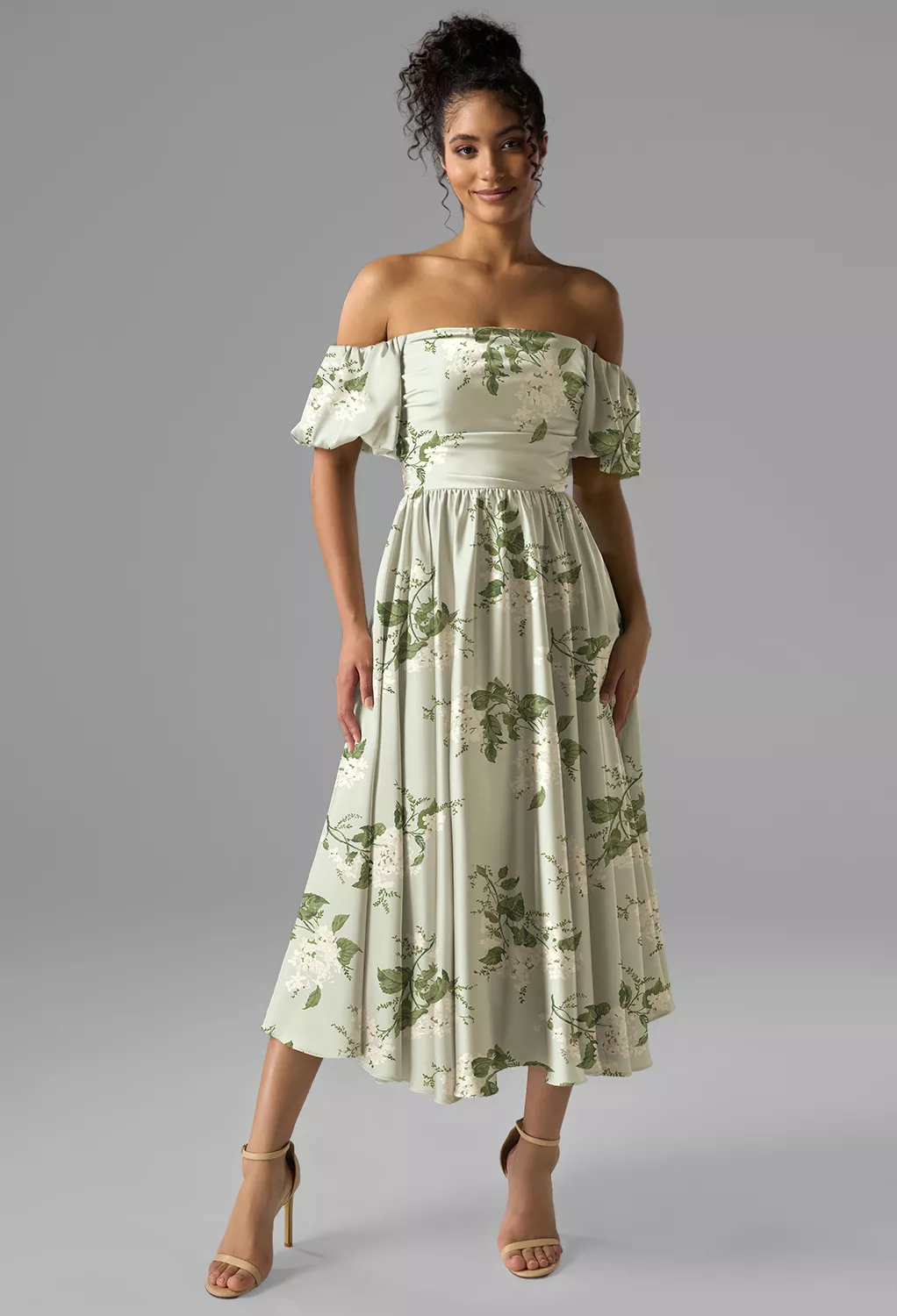 white graduation dress with sleeves Dana White Eyelet Off-Shoulder Halter Dress - Size L - Cotton Candy LA - Sweetheart Neckline with Puffy Sleeves