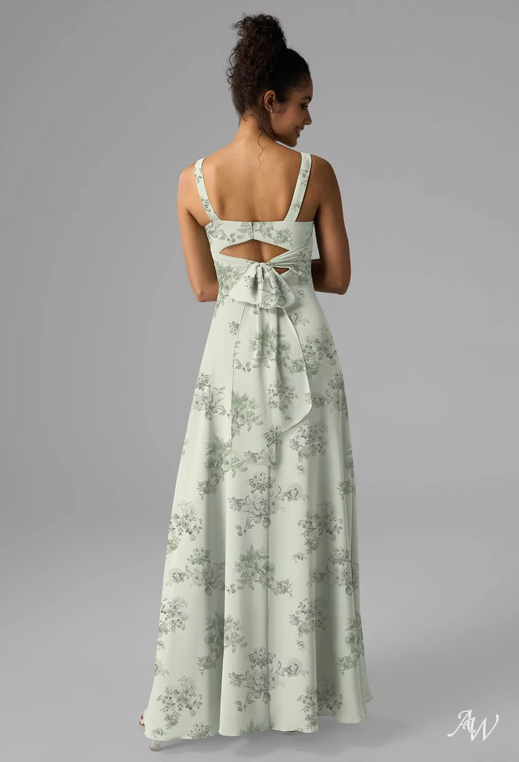 pistachio green bridesmaid dresses LONG PISTACHIO GREEN DRESS main image 1