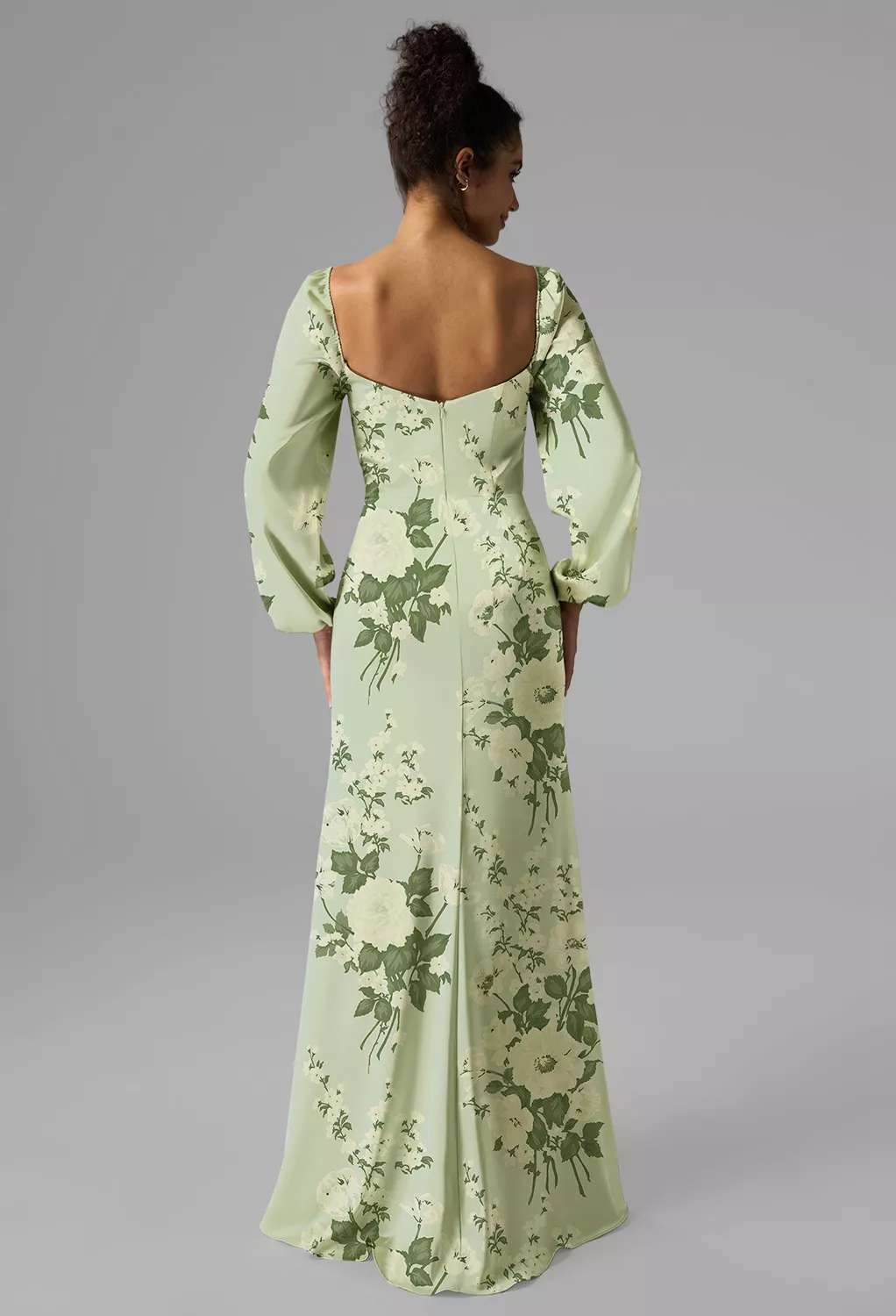moss green bridesmaid dress KissProm V-Neck A-Line Chiffon Pleated in Green, Moss / 0 line bridesmaid dress with a plunging V Azazie Luiza Moss Green Chiffon