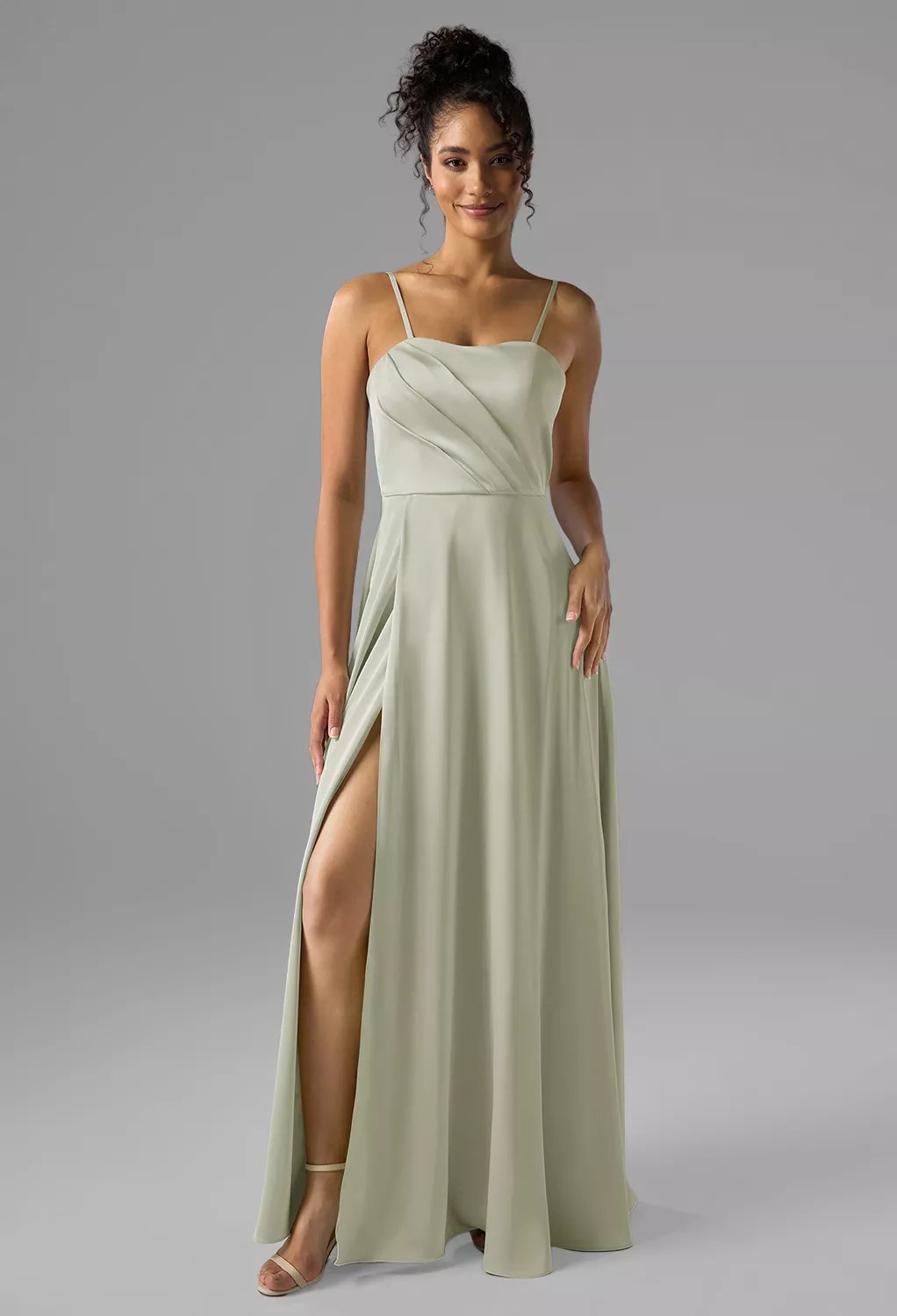 Sage Green, Dusty Sage Long Bridesmaid Dresses Page 5 | AW.Bridal