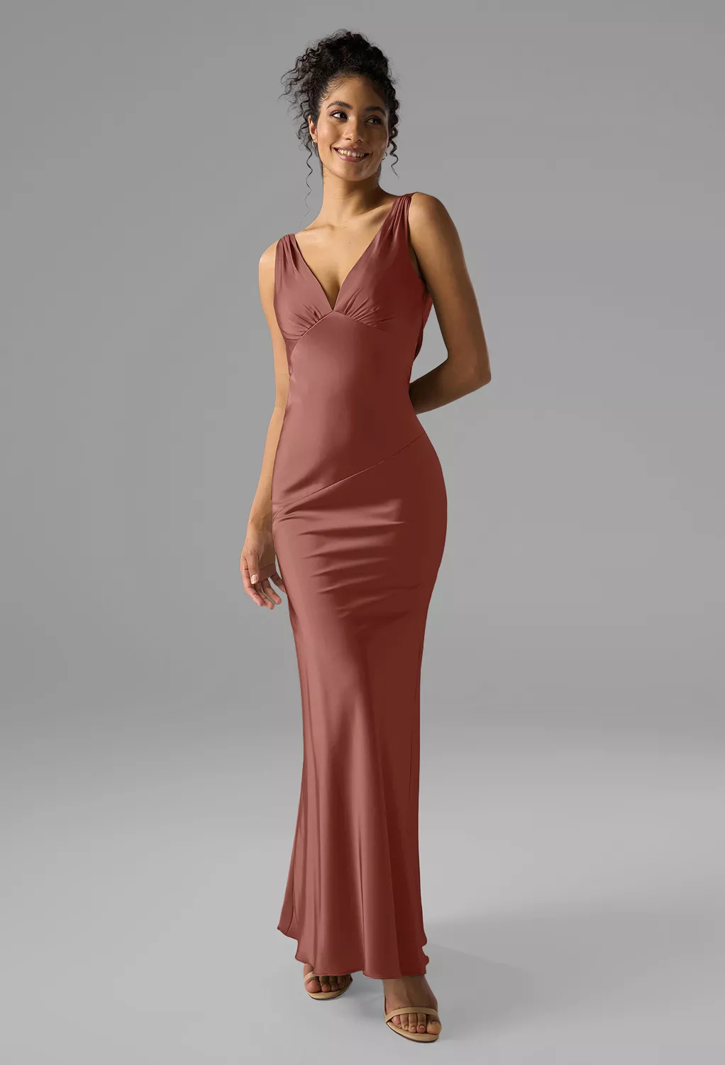 desert formal wedding guest dress Desert Beige Regal Mandarin Suit