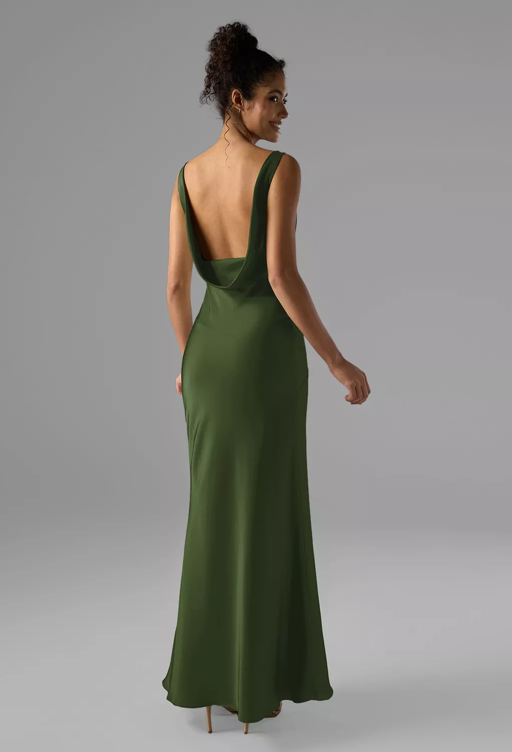 Green Olive Bridesmaid Dresses
