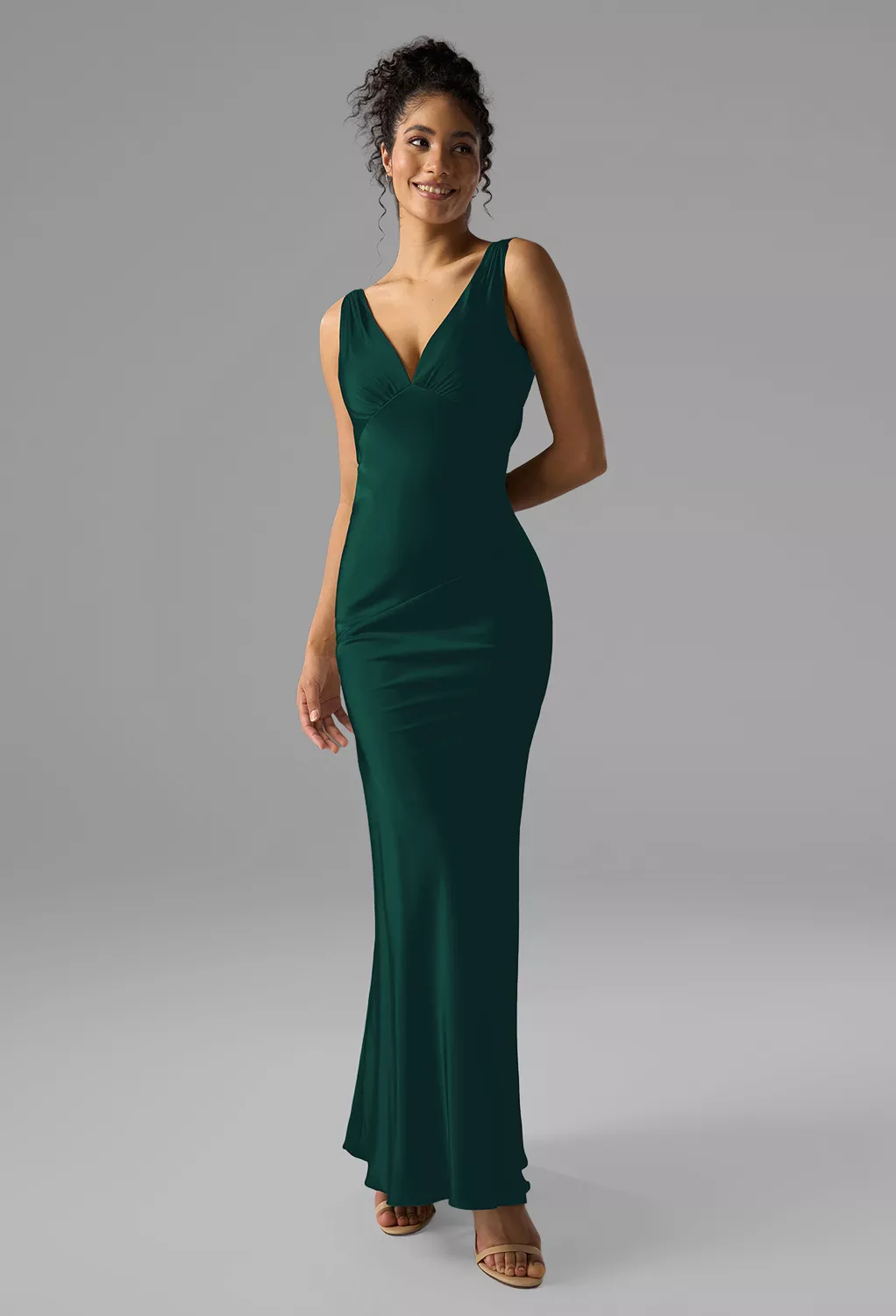 Hunter Green Fall Wedding Guest Dresses | AW.Bridal