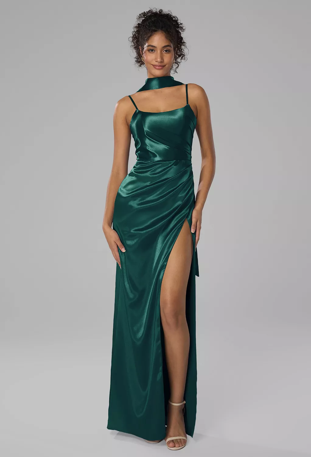 Hunter Green Fall Wedding Guest Dresses | AW.Bridal
