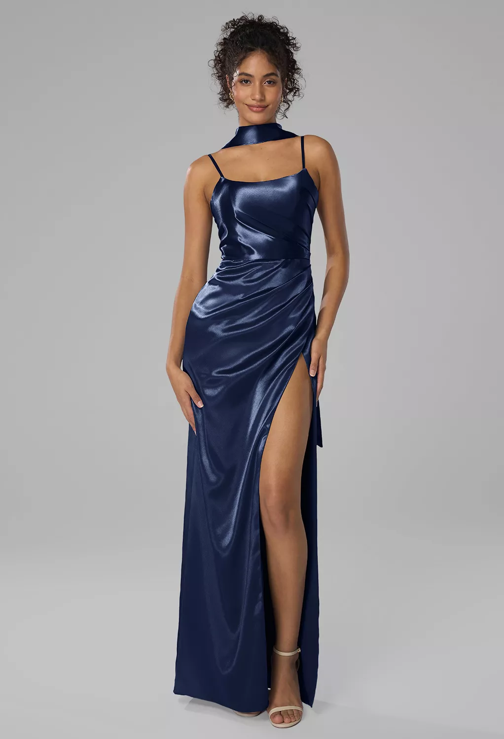 Navy Fall Wedding Guest Dresses | AW.Bridal
