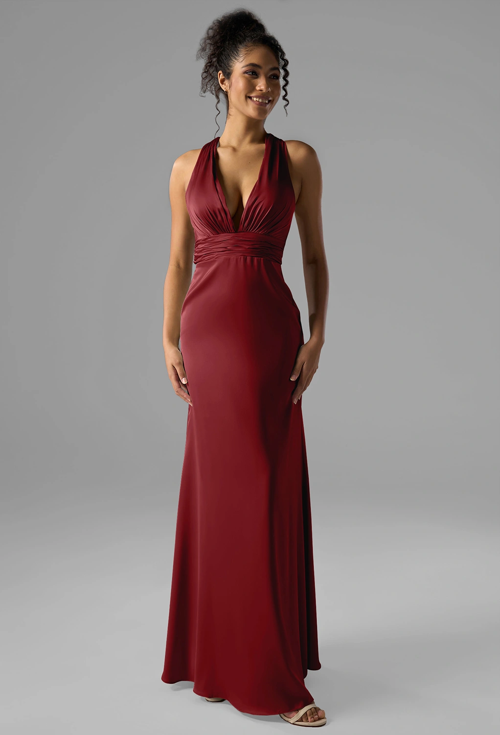 Burgundy Cocktail Wedding Guest Dresses Page 2 | AW.Bridal