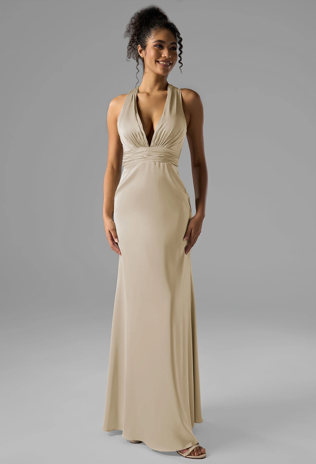 david's bridal champagne bridesmaid dresses Champagne Colored Bridesmaid Dresses