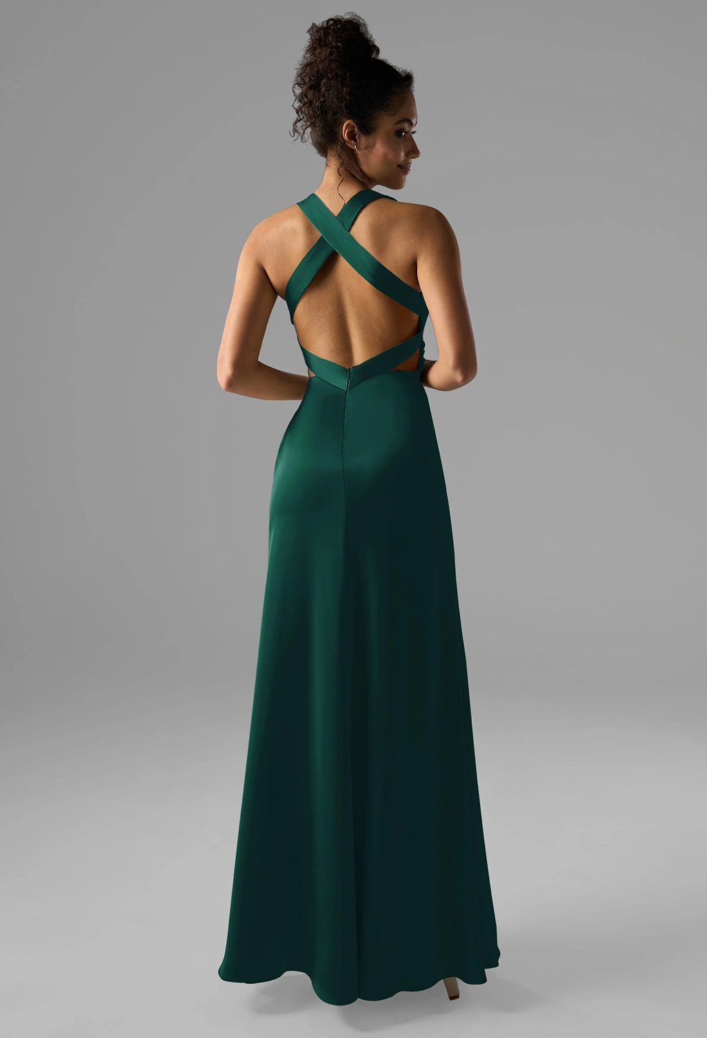 Hunter Green Bridesmaid Dresses | AW.Bridal, image size:1022x1500