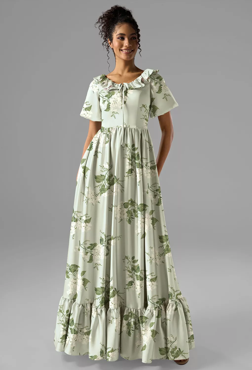 Sage Garden Party, Green Floral Bridesmaid Dresses Page 3 | AW.Bridal