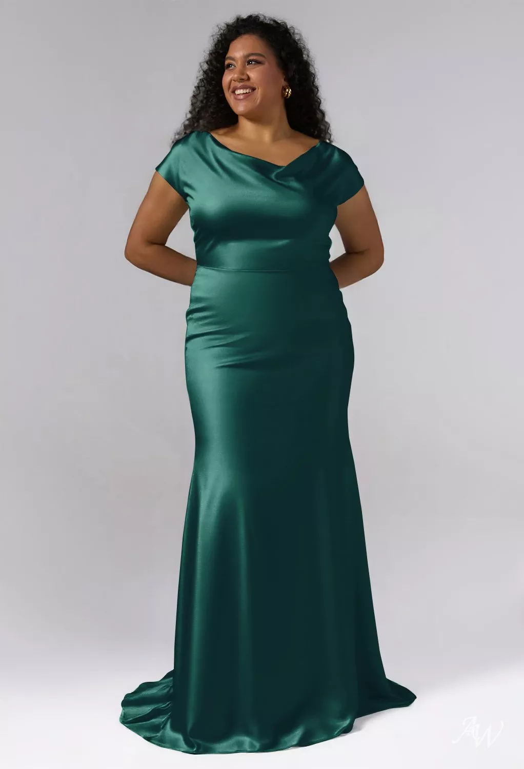 Satin Plus Size Hunter Green Dress Laena Satin Draped Maxi Dress Hunter  Green Fashion Nova