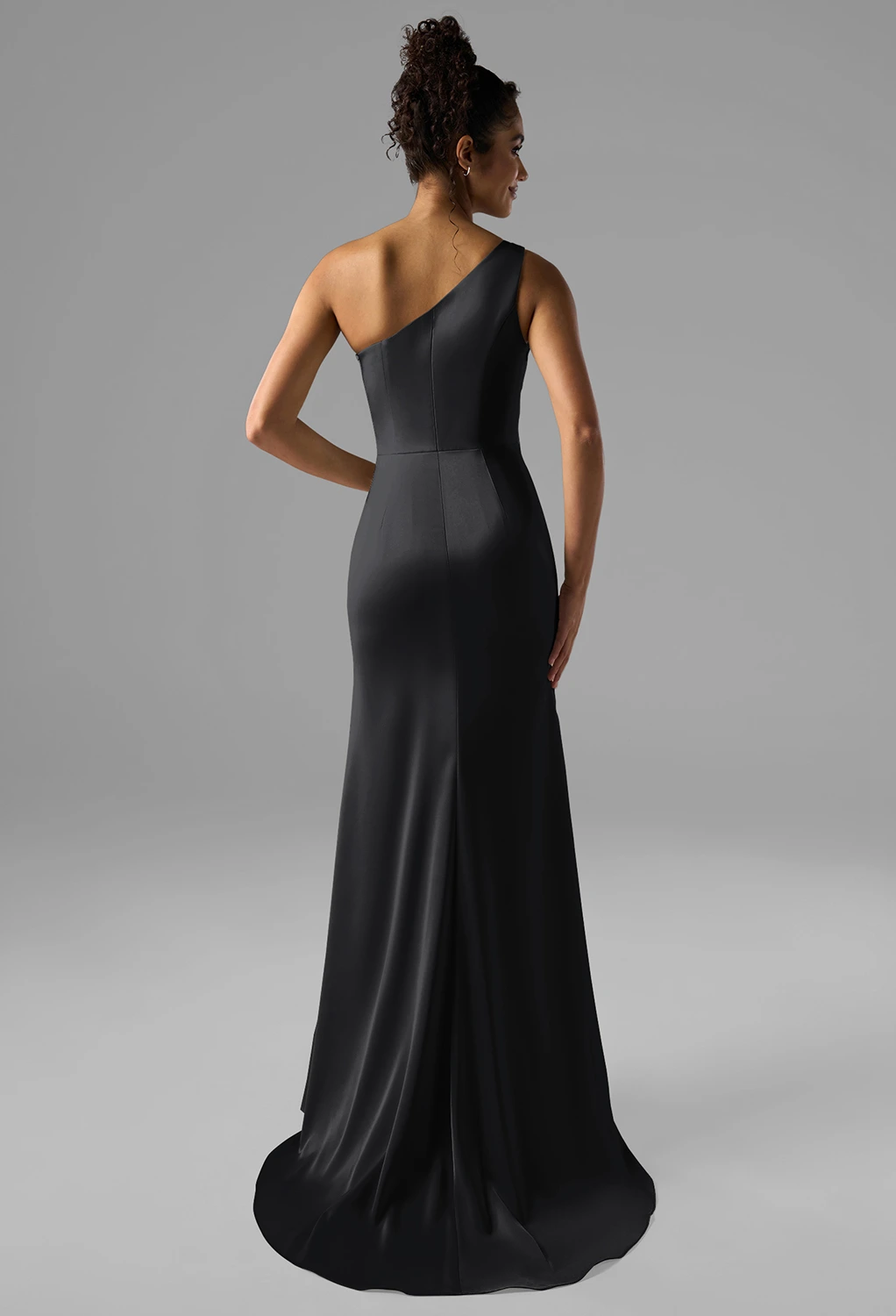 Black Metallic, Black Satin Bridesmaid Dresses | AW.Bridal