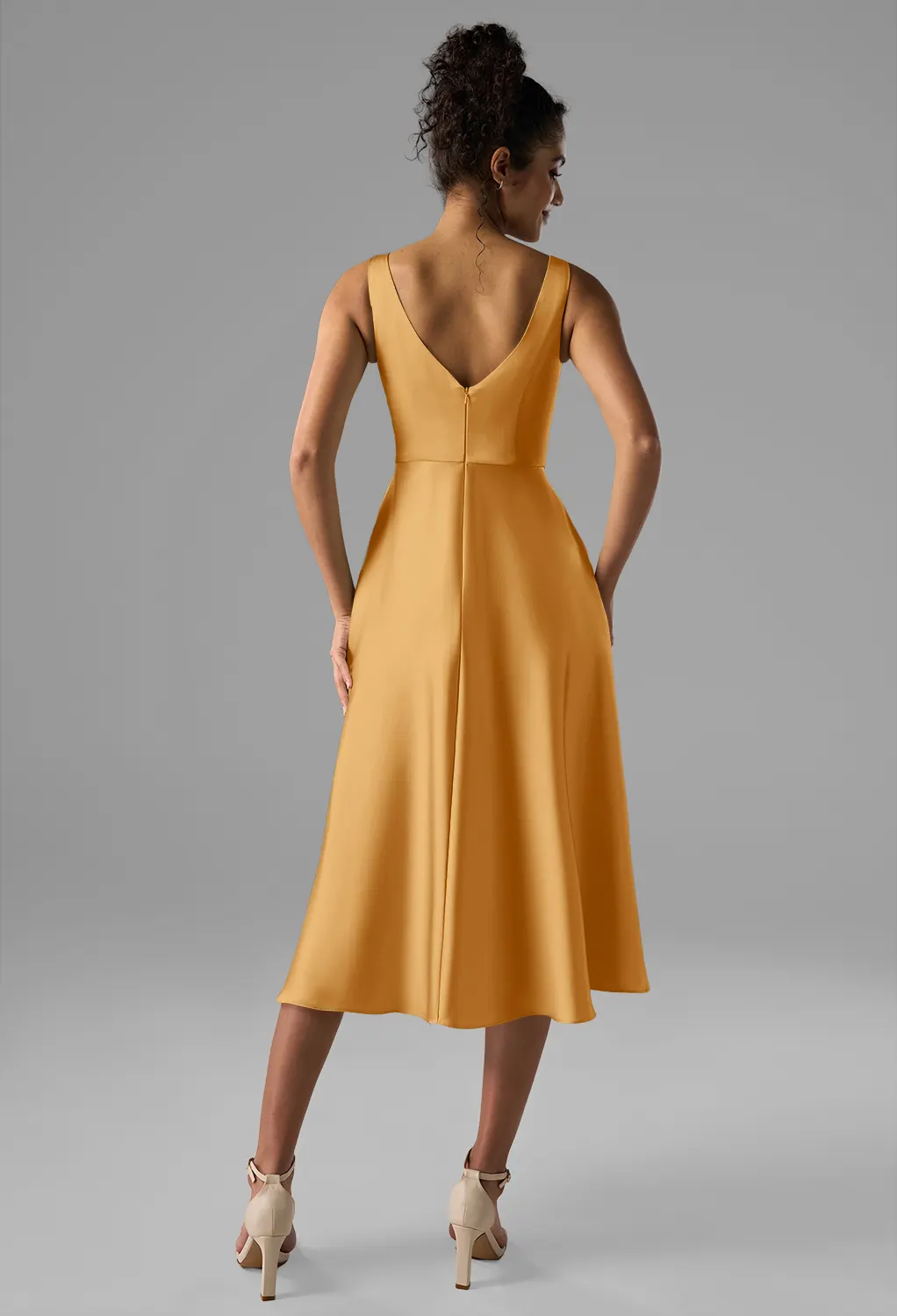 butterscotch tank midi dress The Calix Striped Tank Midi Dress in Butter + Beige Small
