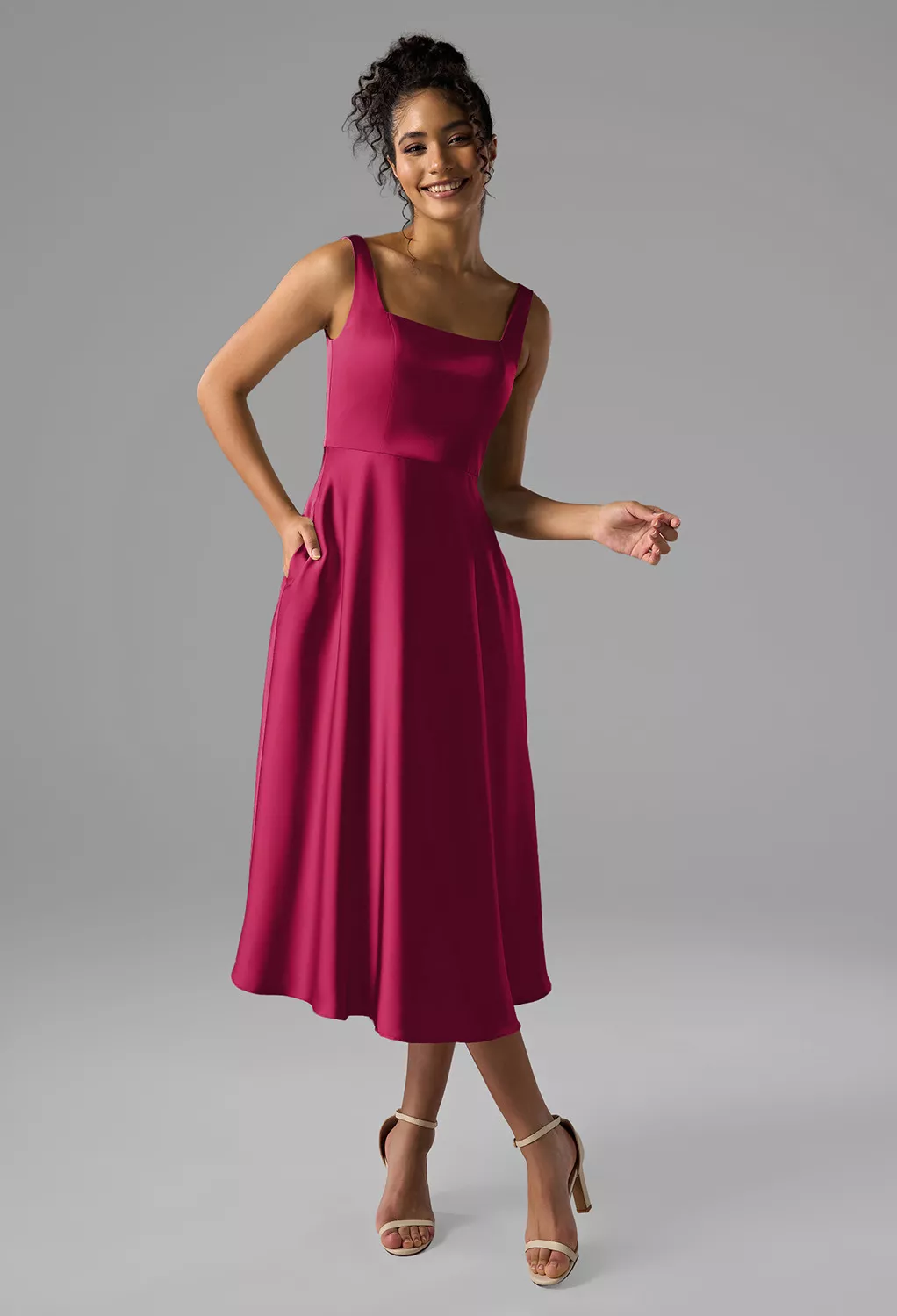 cherry red wedding guest dress Long Sleeves Sweetheart Sheath Red Wedding Guest Dress with Split