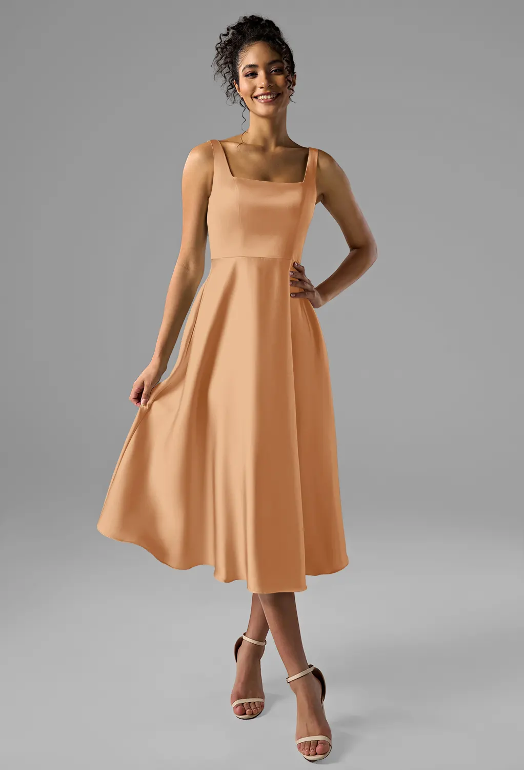 short bridesmaid dresses Off Shoulder Dusty Pink Midi Length Checking out this Chic Lace Sleeveless Short Bridesmaid Dresses from Ballbella. Lavetir Halter Short Bridesmaid Dresses