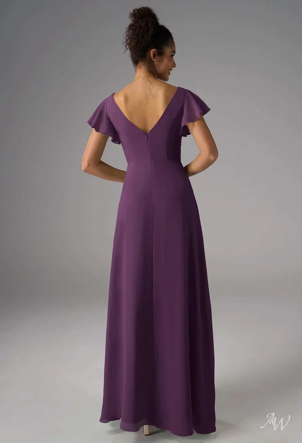 AW Maizie Grape Bridesmaid Dresses | AW.Bridal